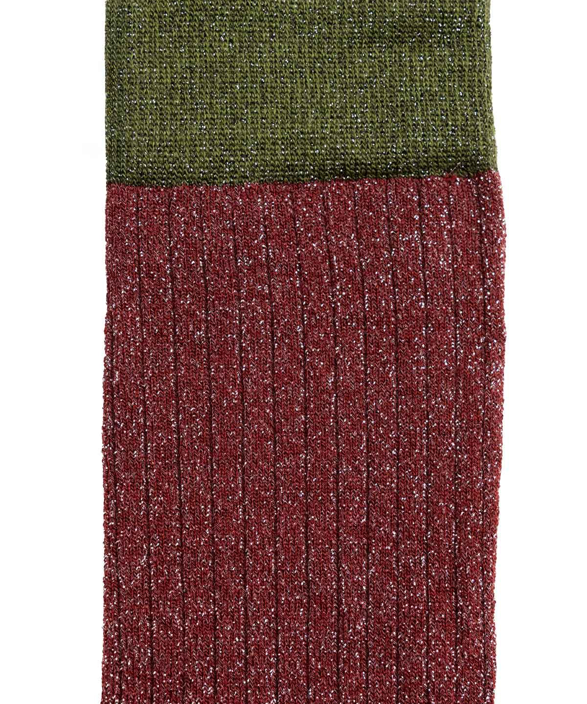 Calcetines Caqui Glitter